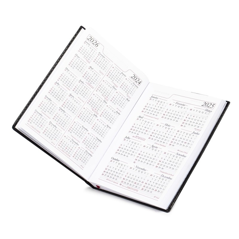 Agenda Couro Sintético 2025 Personalizada