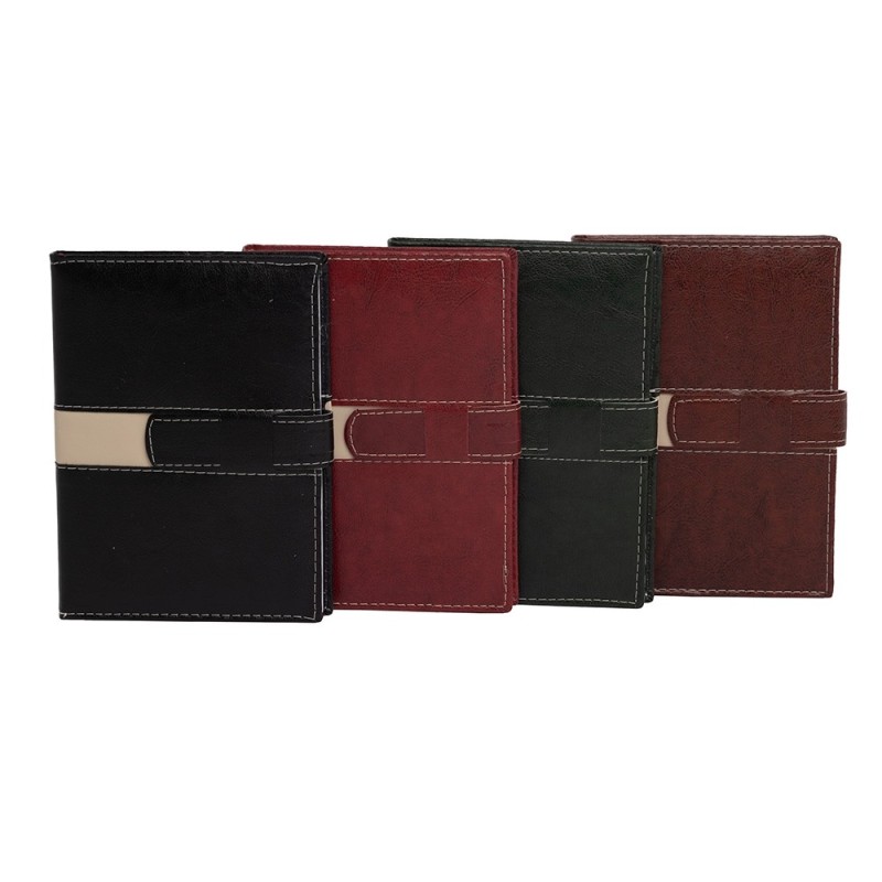 Agenda Diária 2025 com Fecho e Suporte pra Caneta Personalizada