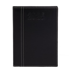 Agenda Diária Couro Sintético Personalizada 2025