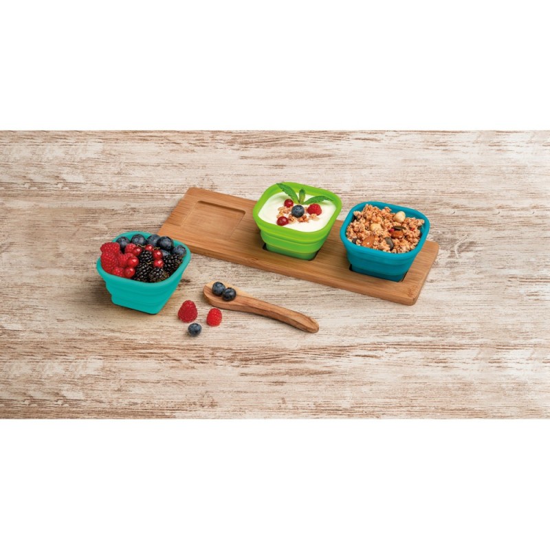 Base de Mesa com 3 Potes Personalizada