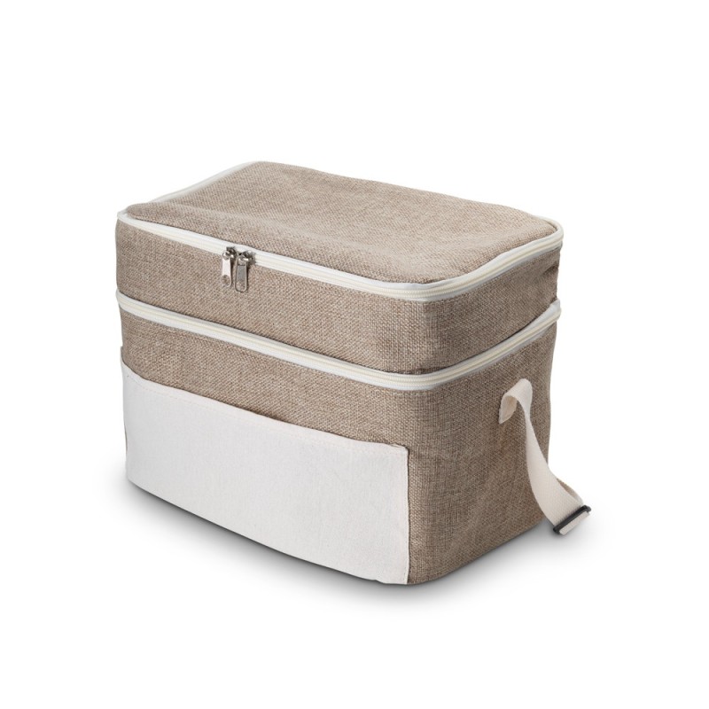 Bolsa Térmica em Algodão e Juta Sintética Personalizada