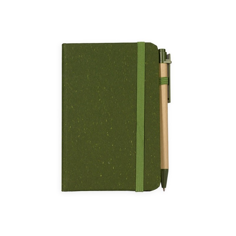 Caderneta Palha de Trigo com Caneta Personalizada