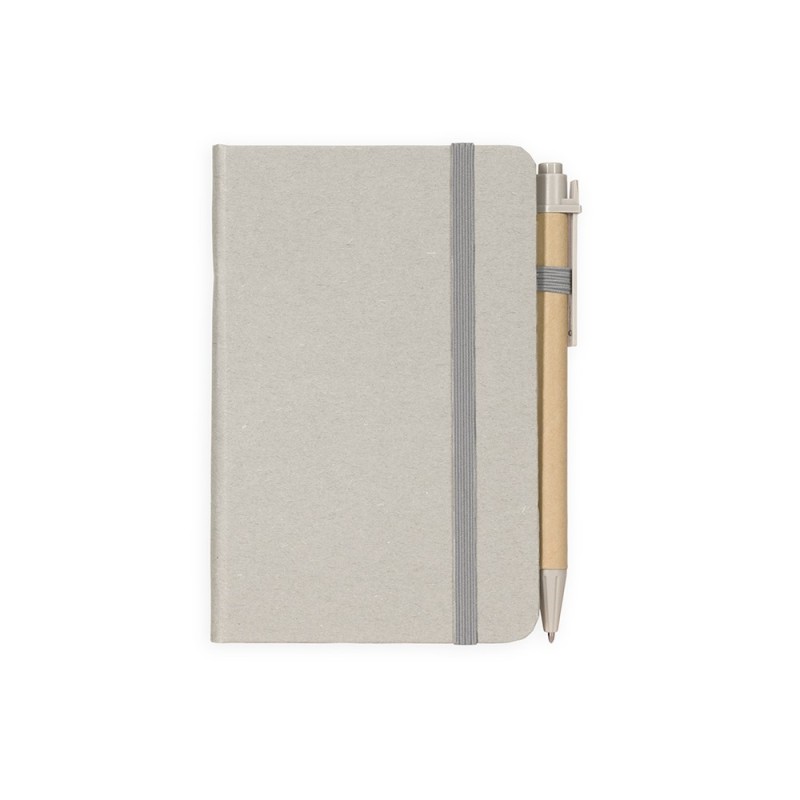 Caderneta Palha de Trigo com Caneta Personalizada