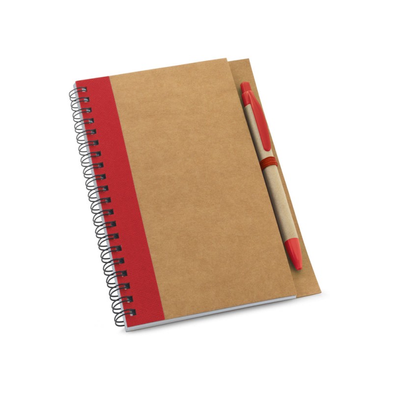 Caderno Com Caneta Em Papel Kraft Reciclado Personalizado