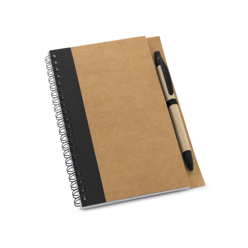 Caderno Com Caneta Em Papel Kraft Reciclado Personalizado