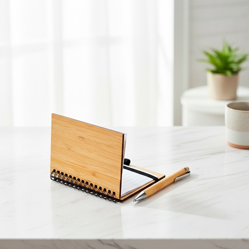 Caderno Ecológico com Caneta Promocional