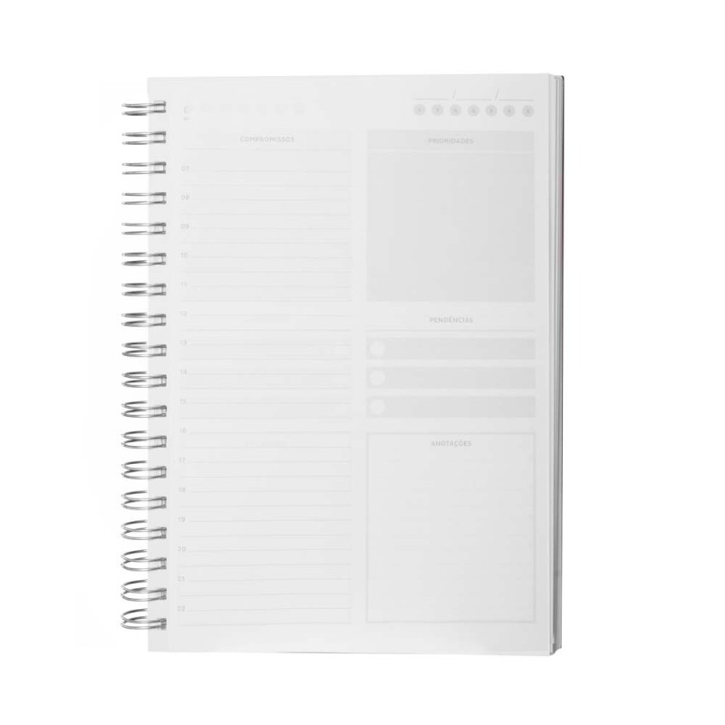 Caderno planner capa em PU