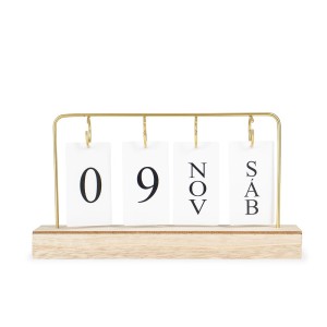 Calendário Permanente MDF com Alça de Ferro Personalizado