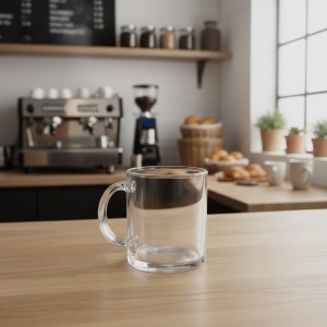 Caneca de Vidro 350ml Promocional com Logo