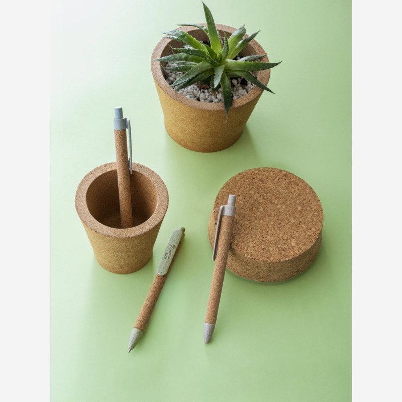 Caneta de Cortiça e Fibra de Trigo Personalizada