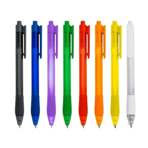 Caneta Plástica Translúcida de Clique Personalizada