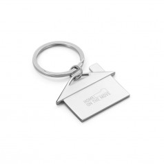 Chaveiro de Metal Formato Casa Personalizado