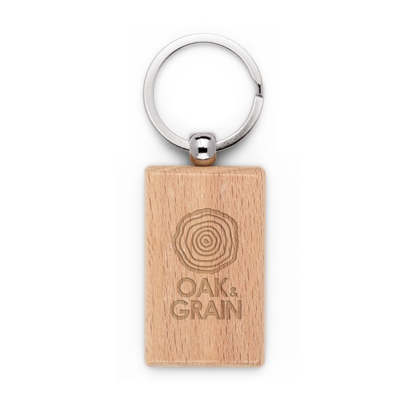 Chaveiro Retangular em Madeira Personalizado