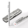 Conjunto de Caneta Metal Laser e LED Com Estojo