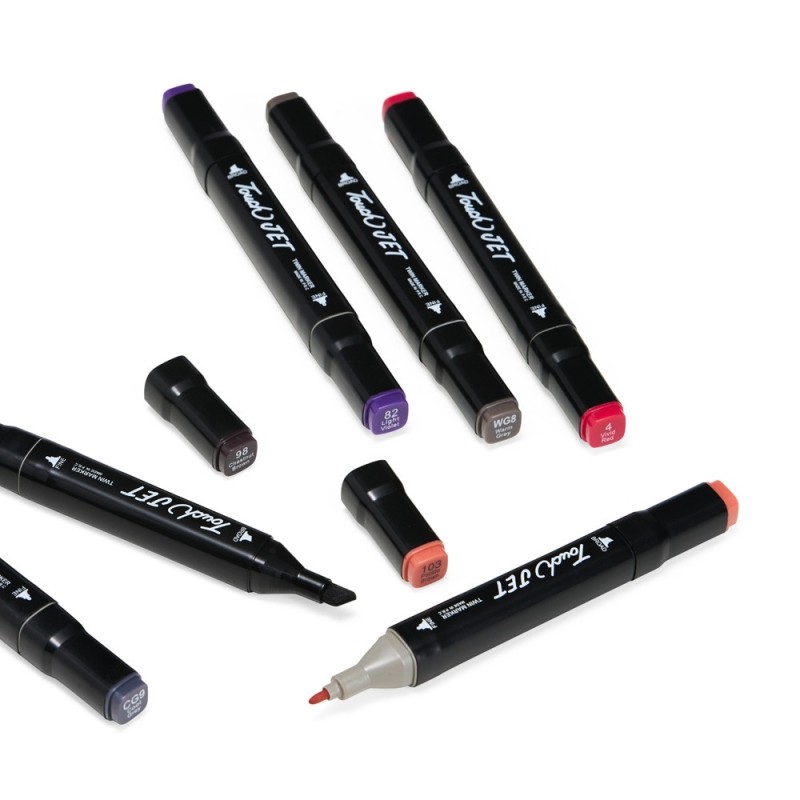 Kit Canetas Marcadoras Pontas Duplas 30 Cores Promocional