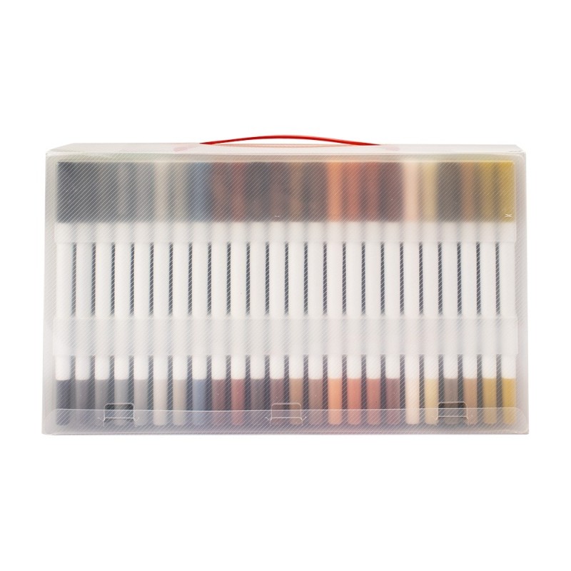 Kit Canetinhas Ponta Dupla Com 120 Cores Promocional