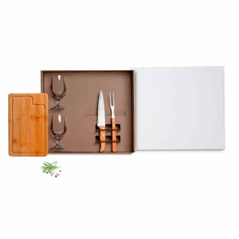Kit Churrasco com Copos 5 Peças Promocional