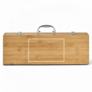 Kit Churrasco Com Maleta Bambu Personalizado