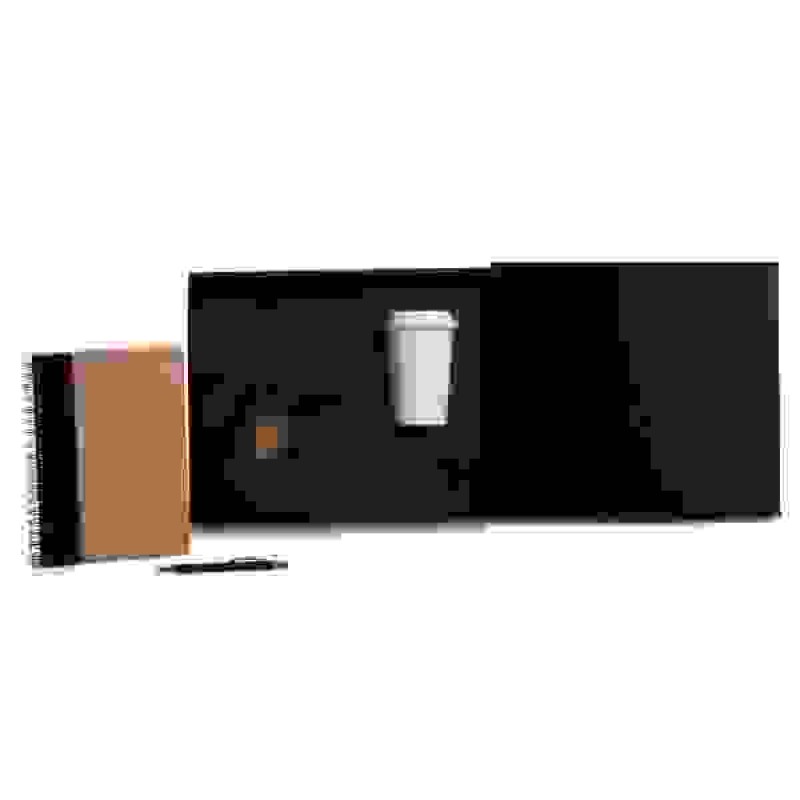 Kit Copo, Caderno E Caneta - Preto - 3 Pçs Personalizado 