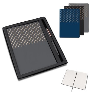 Kit Escritório A5 Capa em PU e Caneta Metálica Personalizado