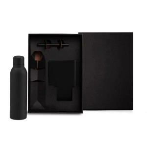 Kit Garrafa, Caderno E Caneta - 3 Pçs Personalizado