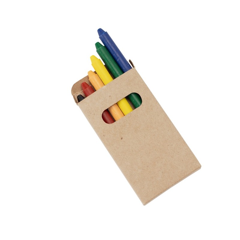 Kit Giz de Cera 6 Cores Promocional