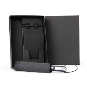 Kit Guarda-Chuva, Caderno E Caneta - 3 Pçs Personalizado