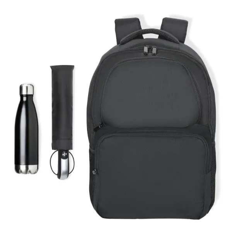 Kit Mochila, Guarda-Chuva E Garrafa - 3 Pçs Personalizado