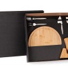 Kit para Queijo Com Cepo Em Bambu / Inox Personalizado 