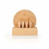Kit para Queijo Em Bambu / Madeira / Inox Personalizado 