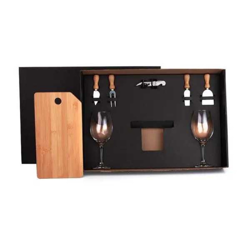 Kit Queijo e Vinho 8 Peças Promocional