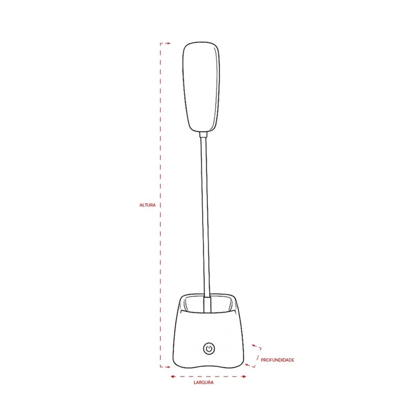 Luminária de Mesa Recarregável Personalizada