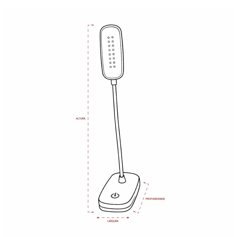 Luminária de Mesa Recarregável Promocional