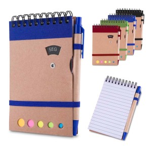 Mini Caderno A6 com Caneta Personalizado