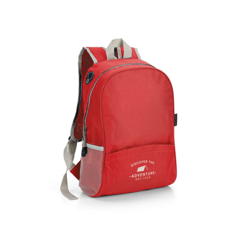 Mochila Com Alças Almofadadas e Saída Para Fone de Ouvido