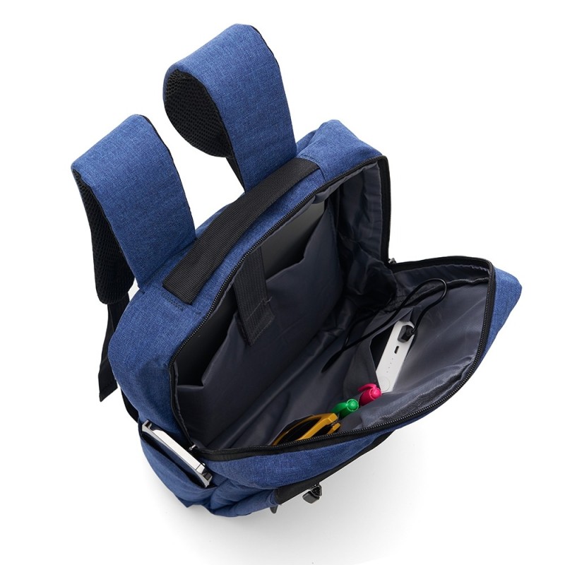 Mochila de Nylon USB 21L com Logo para Brindes