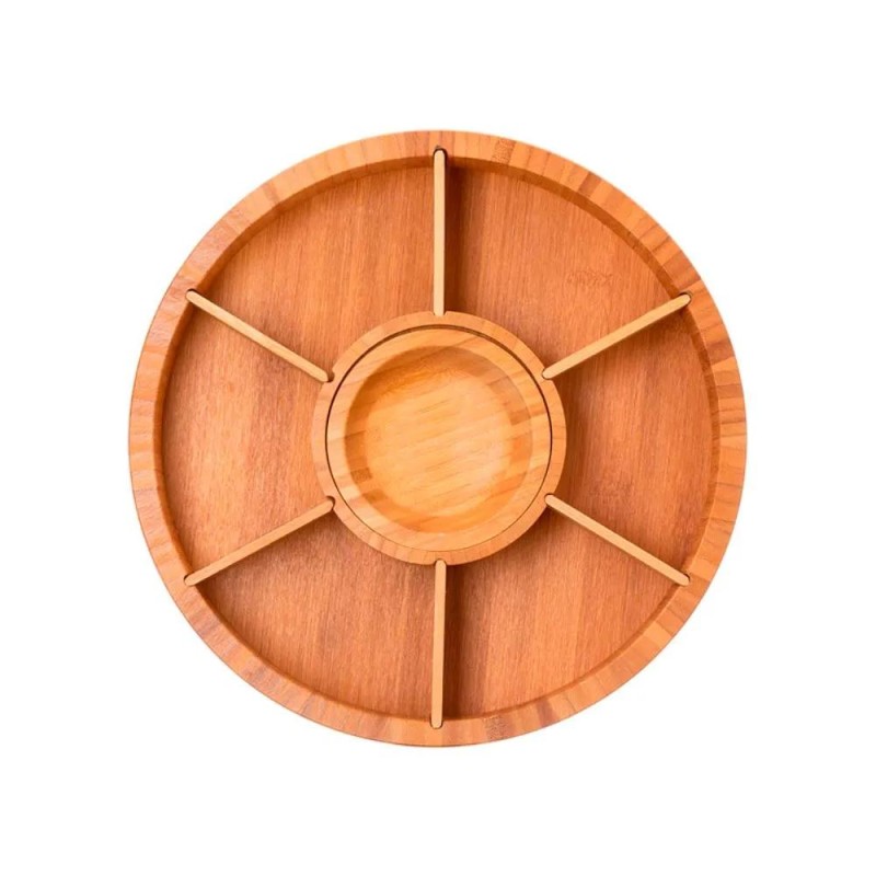 Petisqueira Giratória em Bambu para Brindes