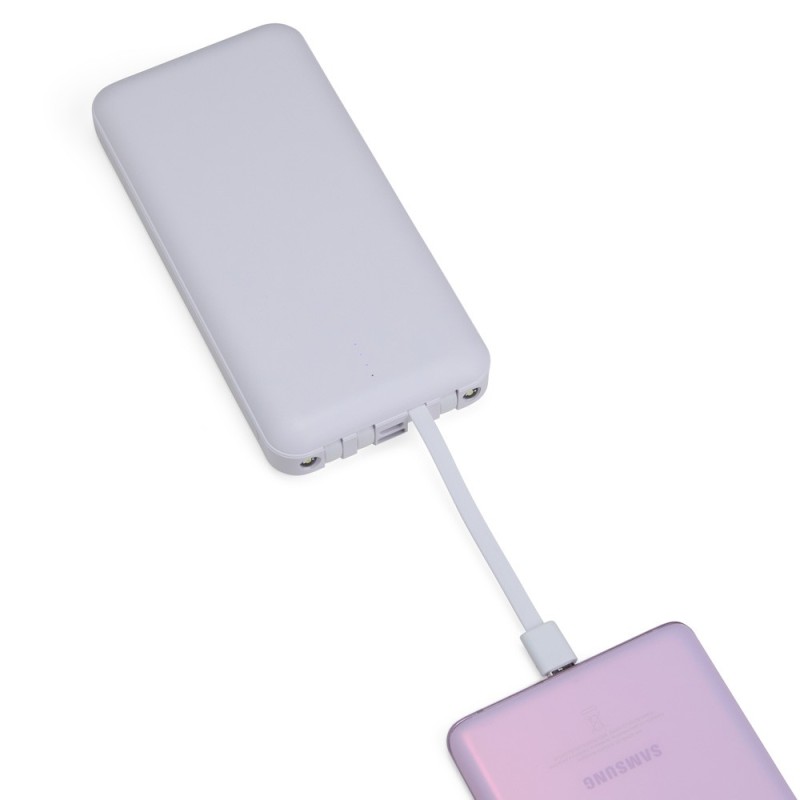 Power Bank 10.000mAh com Lanterna e Multissaídas Personalizado