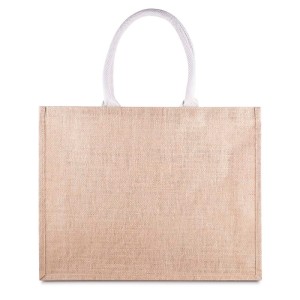 Sacola em Algodão Cru e Juta Personalizada