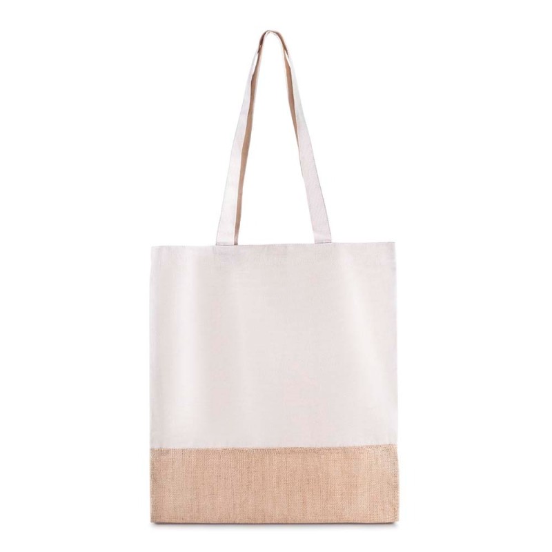 Sacola em Algodão Cru e Juta Promocional