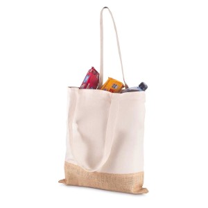 Sacola em Algodão Cru e Juta Promocional