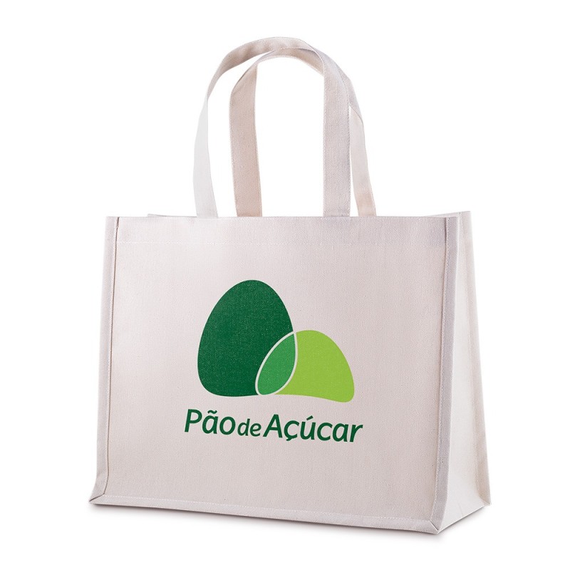 Sacola em Algodão Cru Personalizada com Logotipo