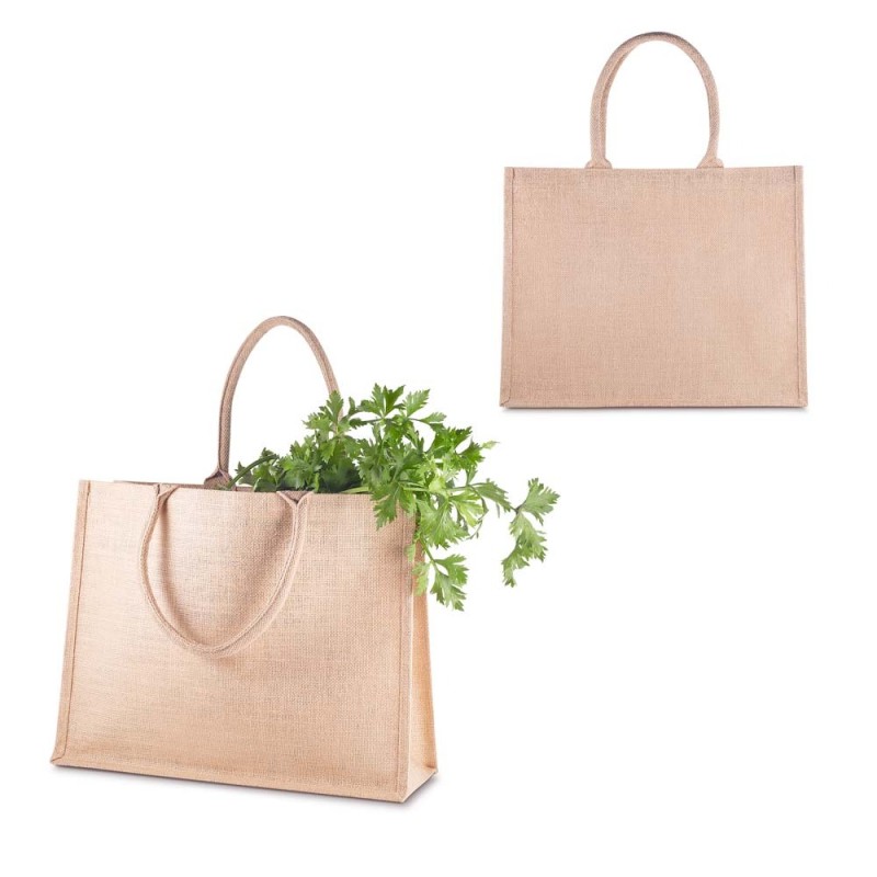 Sacola em Juta Personalizada com Logotipo