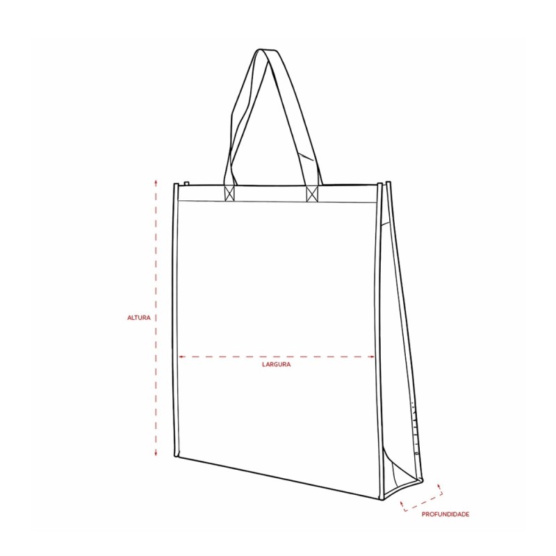 Sacola TNT Metalizado Personalizada